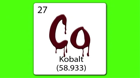 Co Kobalt - Dutch / German 스톡 동영상 155729663