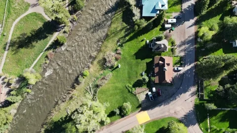 CO RedStone Top Down 스톡 동영상 245558653