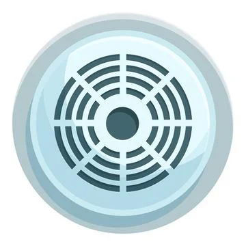 Co smoke sensor icon cartoon vector. Alarm fire Stock Illustration