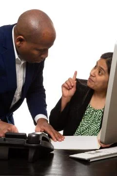 Co-Workers Having a Collaborative Meeting Stock Photos