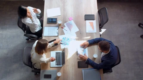 Co-workers in meeting room Stock Footage 101469434