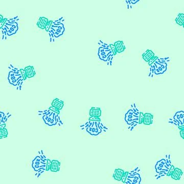 Co2 capture devices carbon vector seamless pattern Illustrazione stock