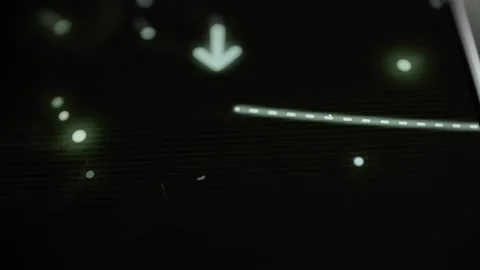 CO2 cloud and small descending arrow sit inside a bright rounded control frame Stock Footage 343369198