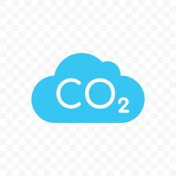 CO2 cloud carbon pollution vector icon Stock-Illustration