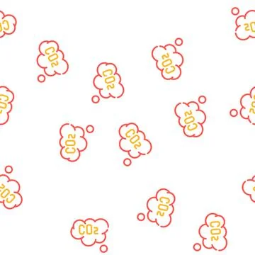 Co2 cloud color icon vector symbol illustration 스톡 일러스트