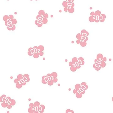Co2 cloud glyph icon vector symbol illustration 스톡 일러스트