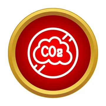 Co2 cloud no emissions stop pollution icon Stock Illustration