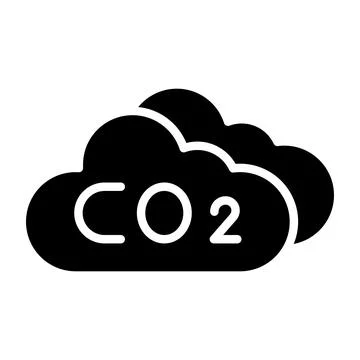 Co2 cloud Vector Icon Design Illustration Stock Illustration