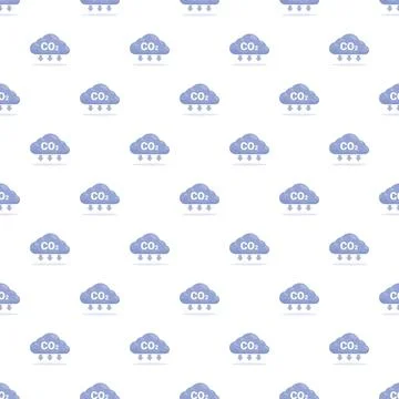Co2 clouds pattern forming seamless background Stock Illustration