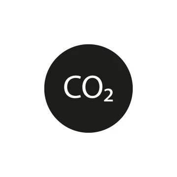 Co2, ecology, cloud icon. Vector illustration, flat design. Stock Illustration