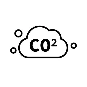CO2 emission icon. Carbon dioxide. Vector. Stock Illustration
