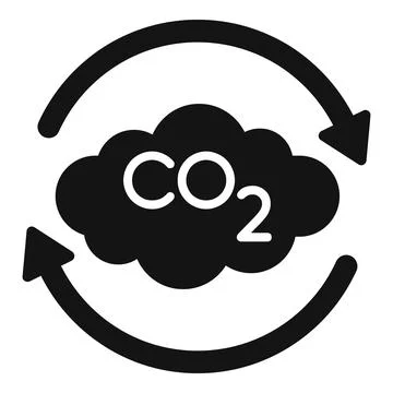 Co2 emission reducing with cloud computing icon Stock Illustration