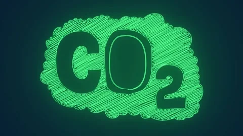 Co2 emissions control for carbon neutral environment ecology animation Stock Footage 264960989