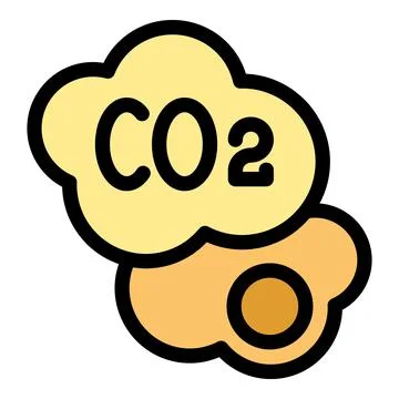 Co2 emissions creating air pollution and damaging planet earth Stock Illustration