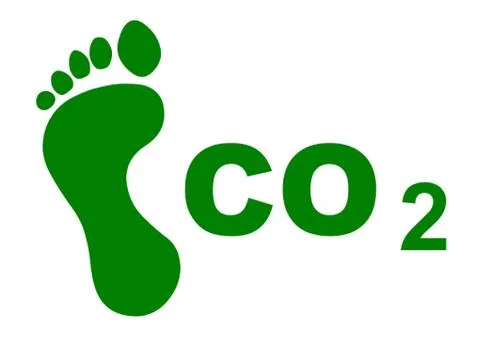 CO2 Footprint Stock Illustration