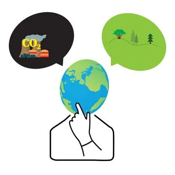 CO2 green Stock Illustration