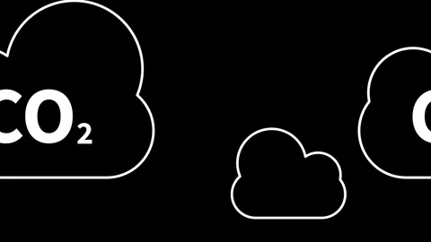 Co2 icon animation 動画素材 315181556