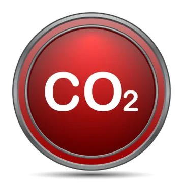CO2 icon. Internet button on white background.. Stock Illustration