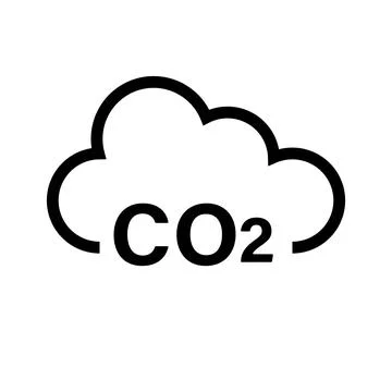 CO2 logo icon. Carbon dioxide. Vector. Stock Illustration