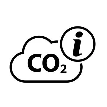 CO2 reduce cloud icon, clean global emission, environment eco design symbol v Stock Illustration
