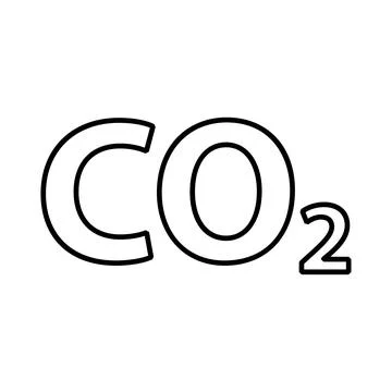 CO2 reduce cloud icon, clean global emission, environment eco design symbol v Stock Illustration