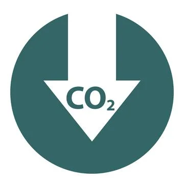 CO2 reduce cloud icon, clean global emission, environment eco design symbol v Stock Illustration