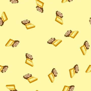 Co2 sensor module isometric icon seamless pattern Stock Illustration