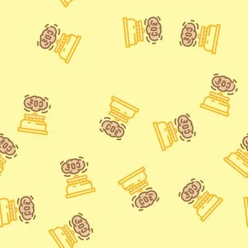 Co2 sensor module vector seamless pattern Stock Illustration