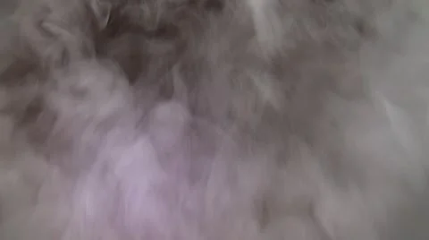 CO2 vapors on wood table thick waterfall V17471 Video stock 49363059