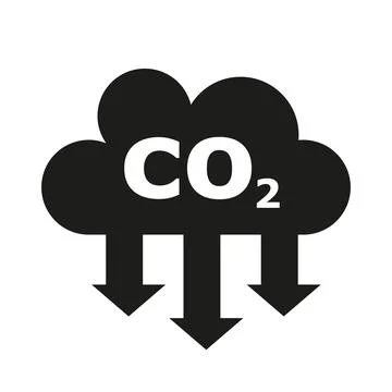 CO2 warning traffic sign frame Vector illustration Stock Illustration
