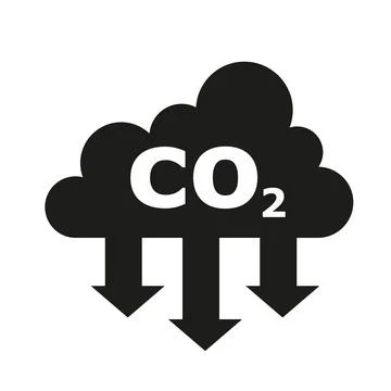 CO2 warning traffic sign frame Vector illustration Stock Illustration