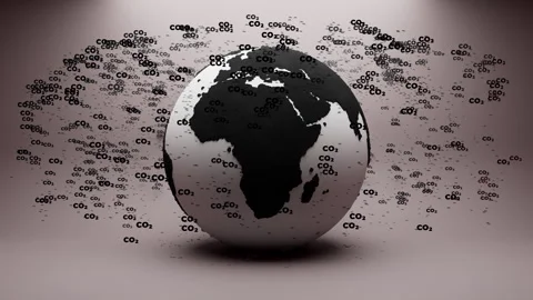 CO2 World Particles 01 Stock Footage 265415593