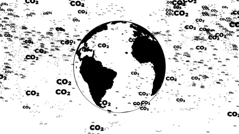 CO2 World Particles 02 Stock Footage 265415300