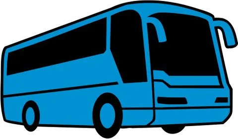 Coach bus Stock Illustration