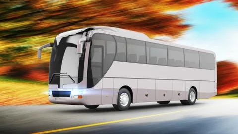 Coach Bus Stock Illustration