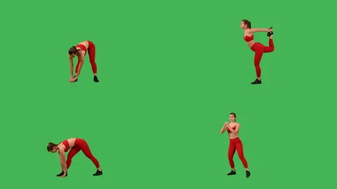 Coach doing stretching workout Stock Footage 234871050