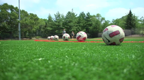 Coach preparing to train athlete Stock Footage 65384302