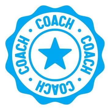 Coach seal badge. coach label sticker. Vector sign Stock Illustration