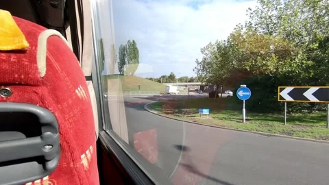 Coach Seat and Window View Stock Footage 138658783