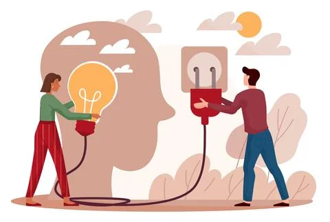 Coaching and mentoring concept Stock Illustration