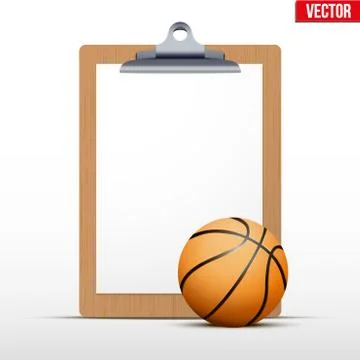 Coaching blank clipboard Stock Illustration