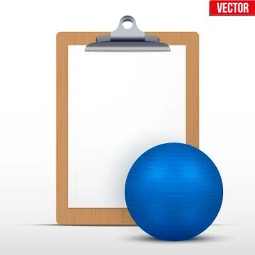 Coaching blank clipboard Stock Illustration