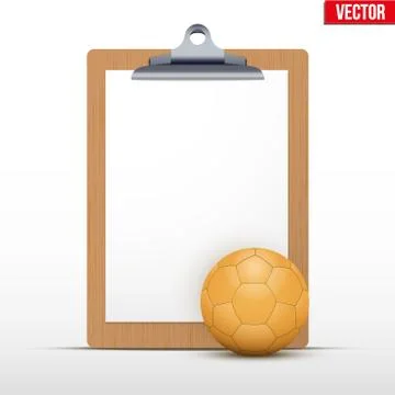 Coaching blank clipboard Stock Illustration