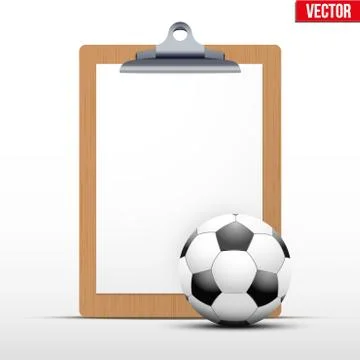 Coaching blank clipboard Stock Illustration