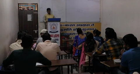 Coaching Centre India Video stock 111753631