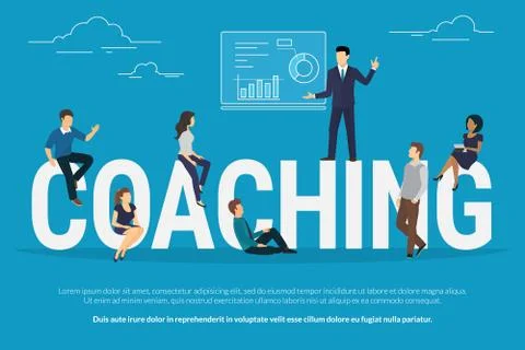 Coaching concept illustration Stock Illustration