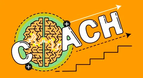 Coaching concept psychotherapy Stock Illustration