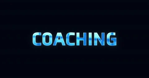 Coaching. Electric lightning word. Text Animation Stock Footage 138342297