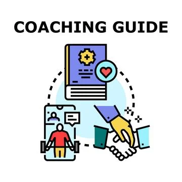Coaching guide for online personal training and support Stock Illustration