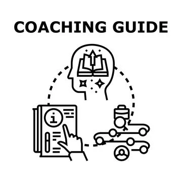 Coaching guide for personal and professional development journey Stock Illustration